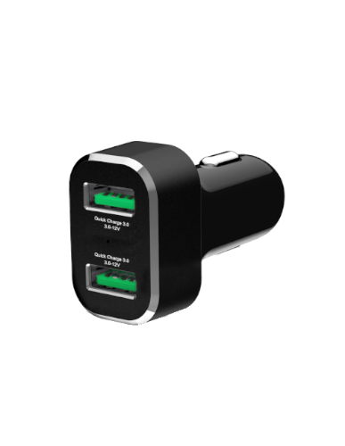 Cargador de cigarrillos USB de 2 puertos GDS con Qualcomm Quick Charge