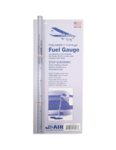 Medidor Combustible Avion Aviones Fuelhawk C-172/19 Gal Luso